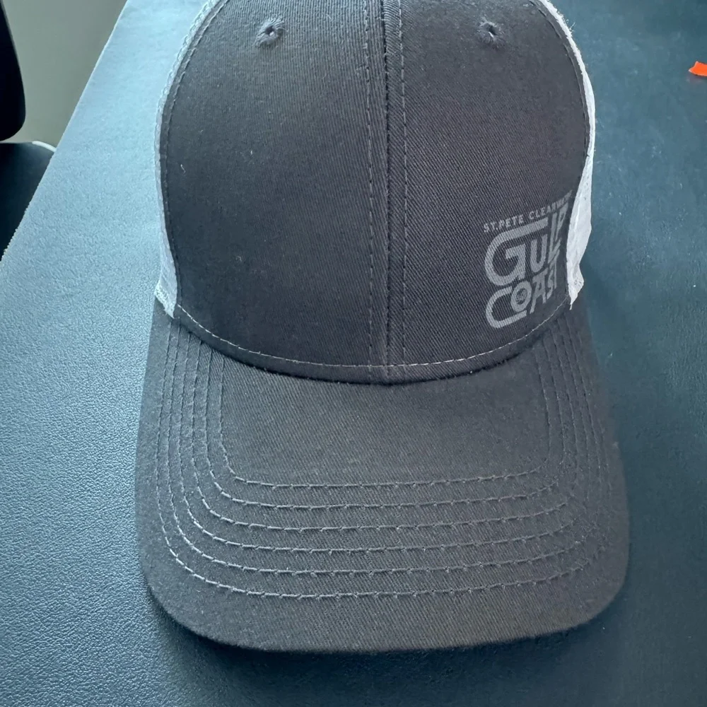 St Pete Clearwater Gulp Coast Charcoal and White Mesh Trucker Hat - Picture 2 of 4